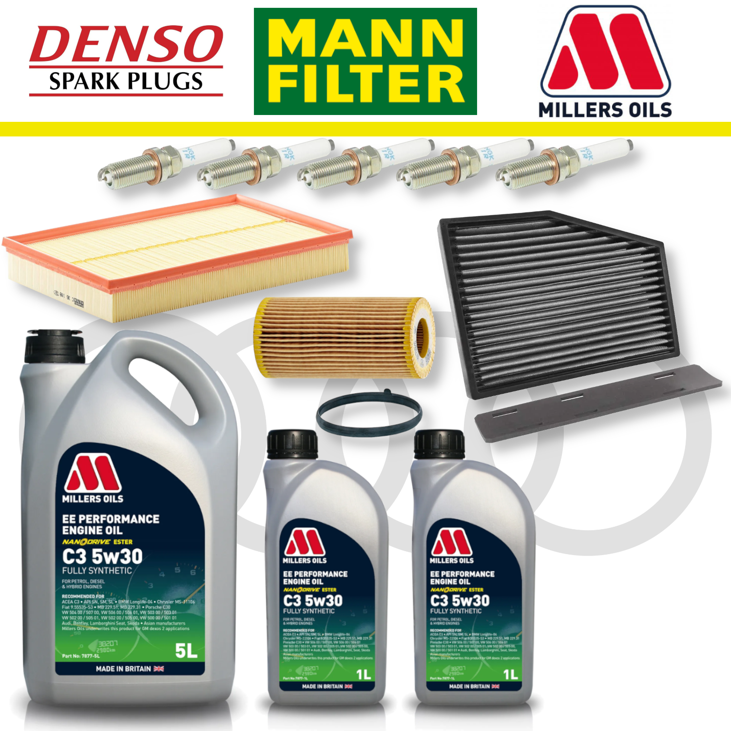 Audi TTRS 8J EA855 Home Service Pack - Millers Oil Premium