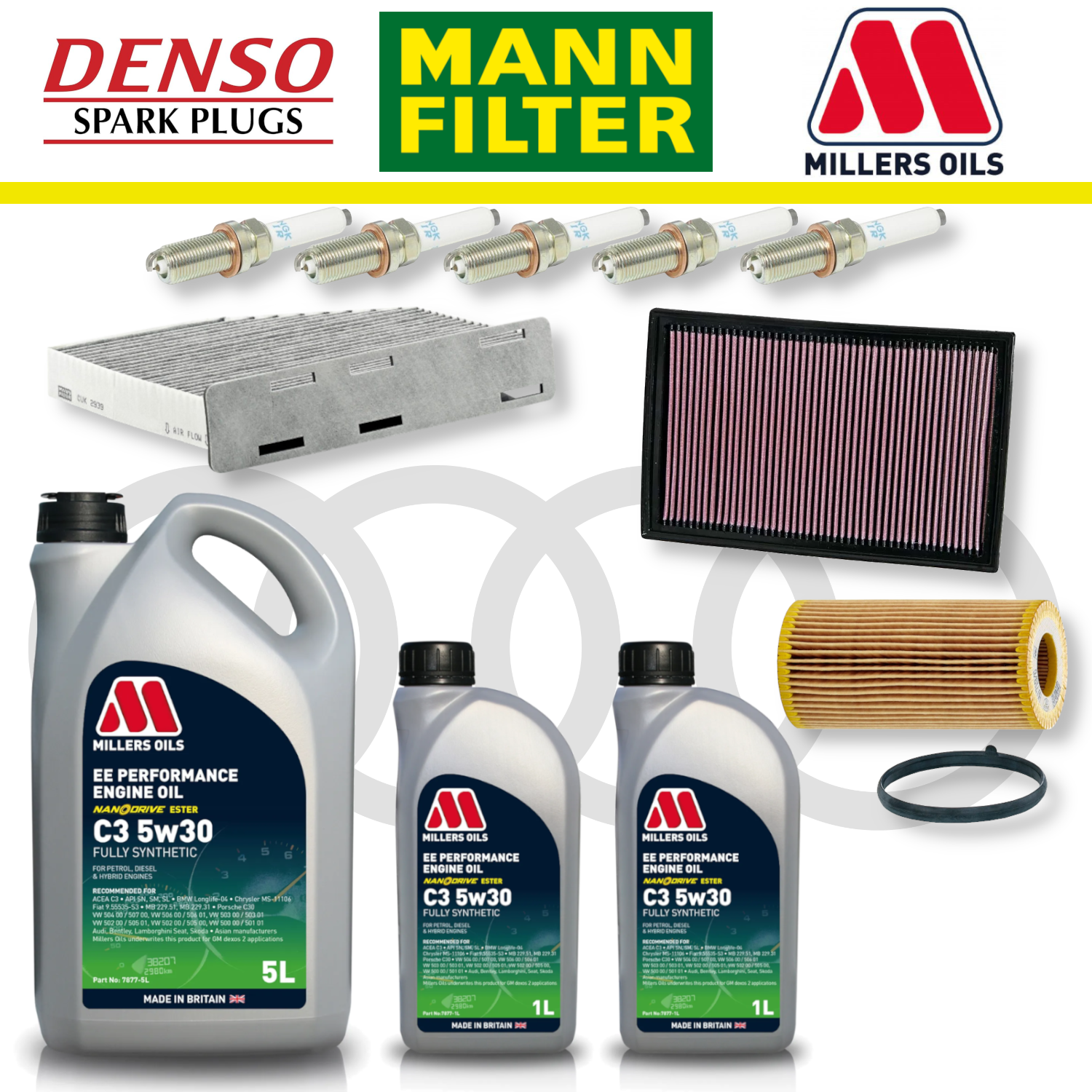 Audi TTRS 8J EA855 Home Service Pack - Millers Oil Premium