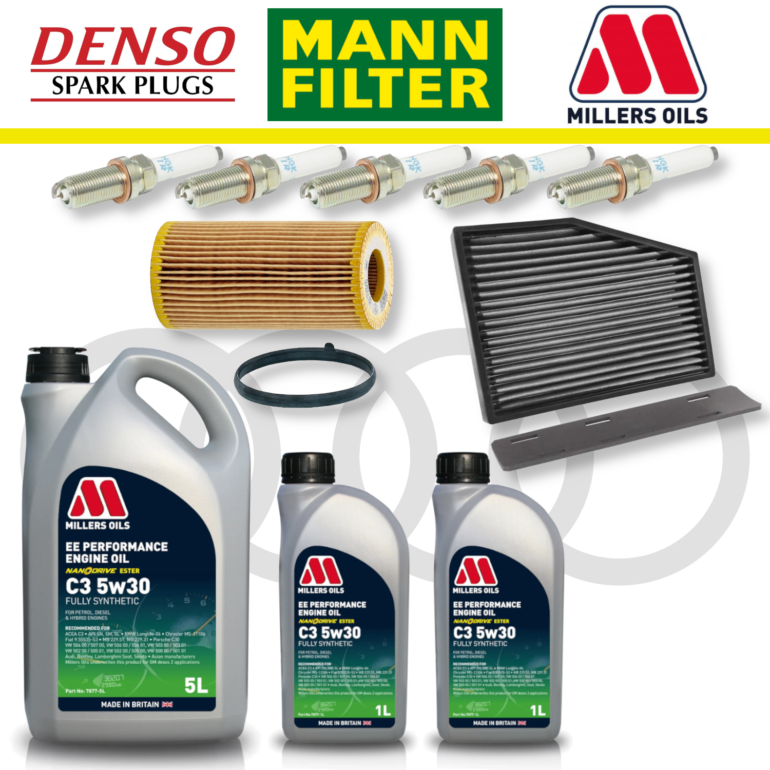 Audi TTRS 8J EA855 Home Service Pack - Millers Oil Premium
