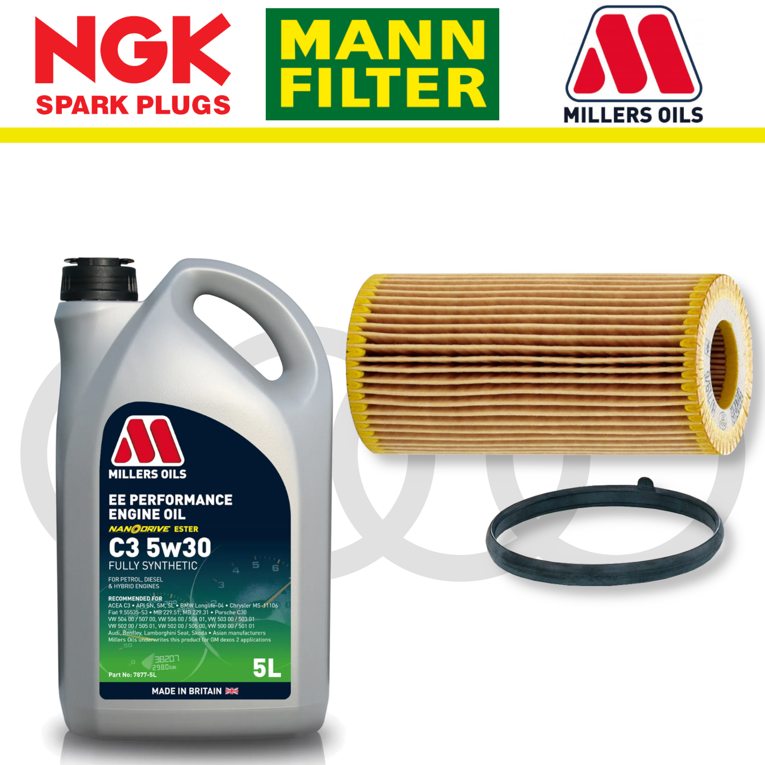 Audi TTS 8J EA113 Home Service Pack - Millers Oil Premium