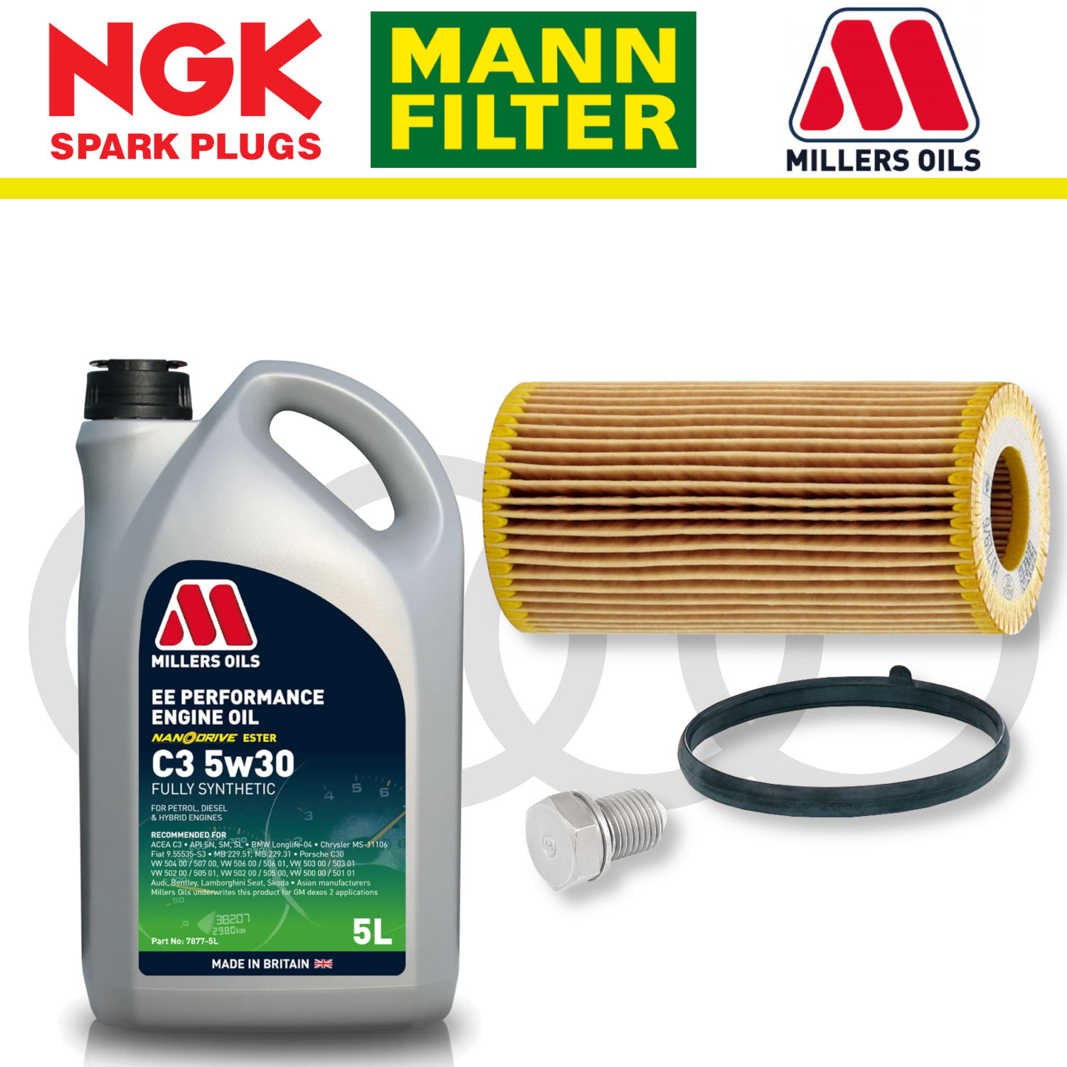 Pack d'entretien à domicile pour Audi TTS 8J EA113 - Millers Oil Premium