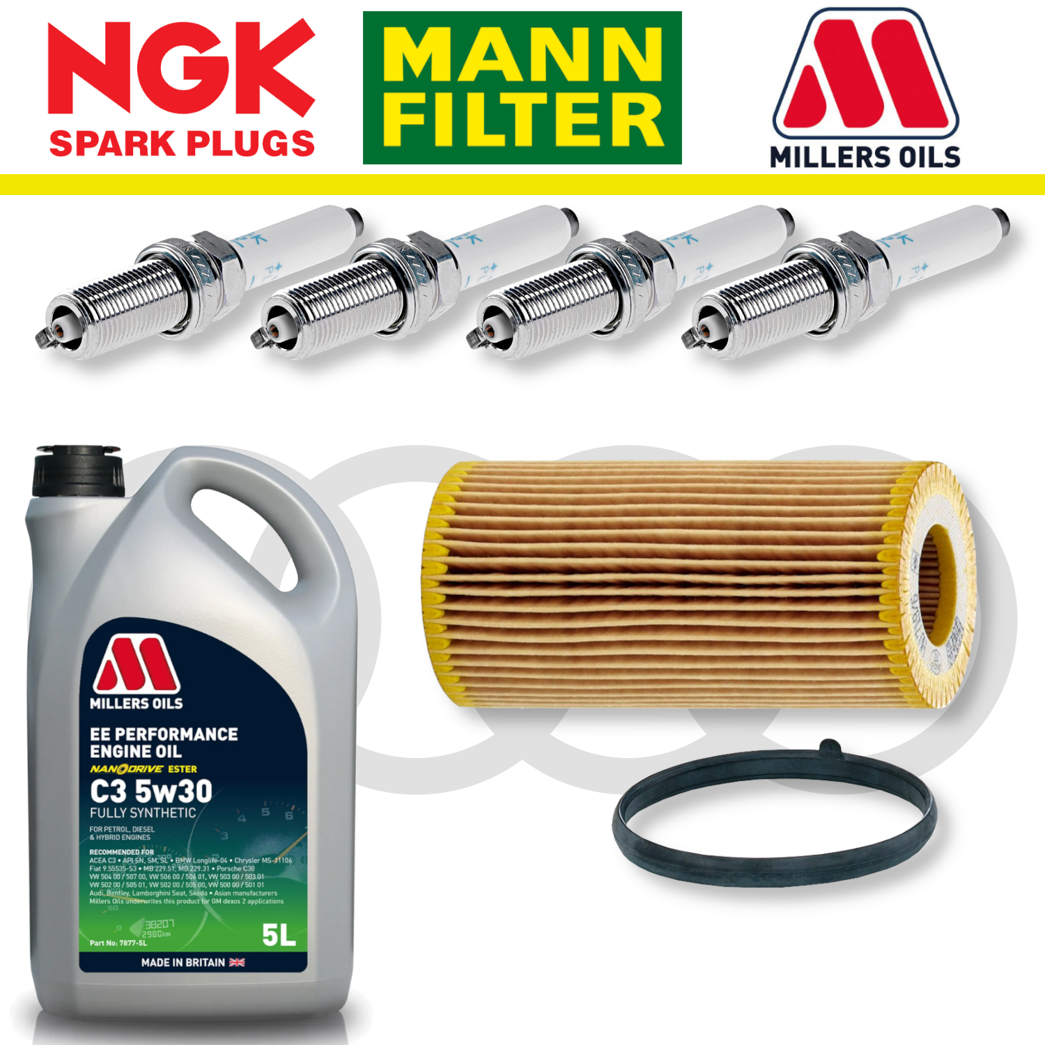 Audi TTS 8J EA113 Home Service Pack - Millers Oil Premium