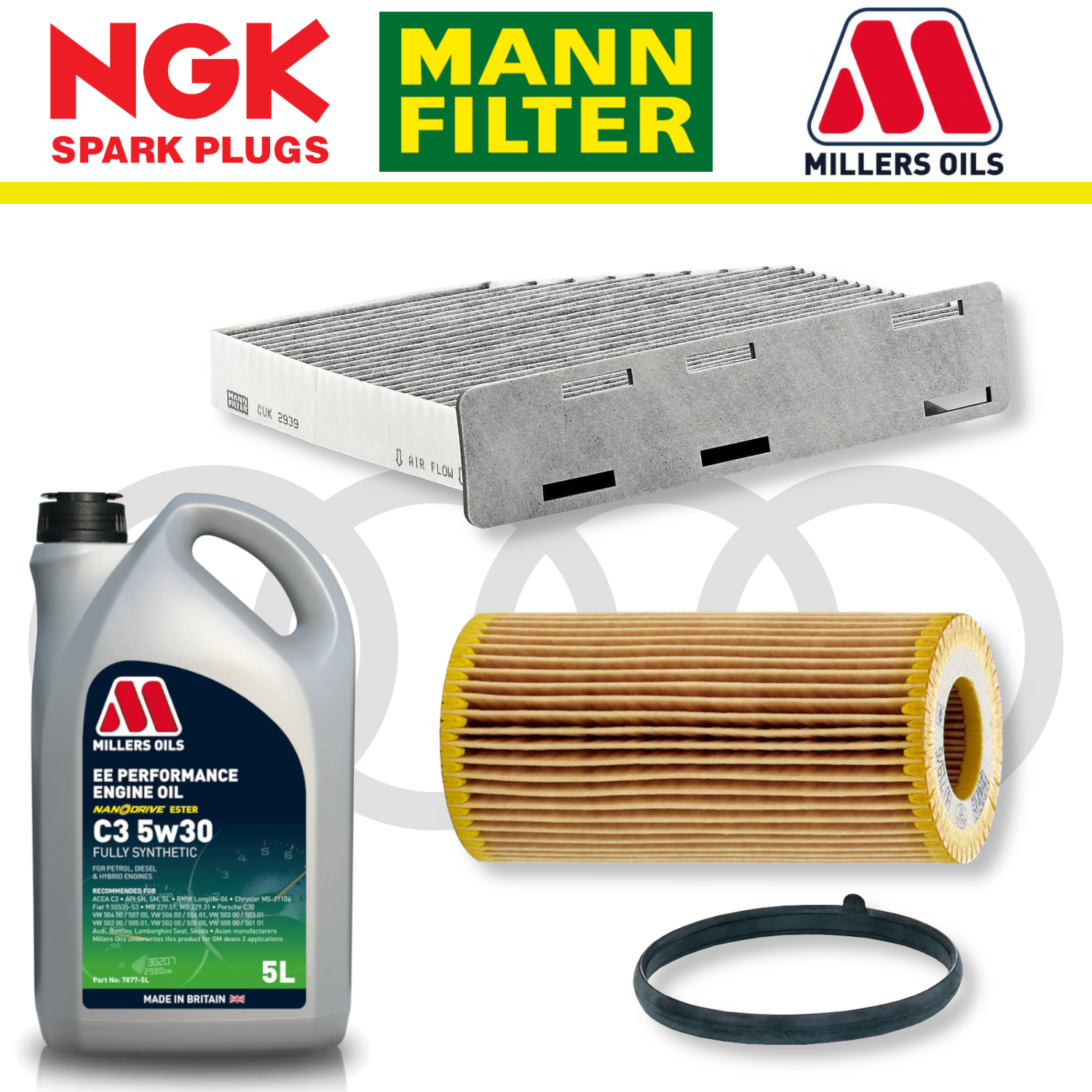 Audi TTS 8J EA113 Home Service Pack - Millers Oil Premium