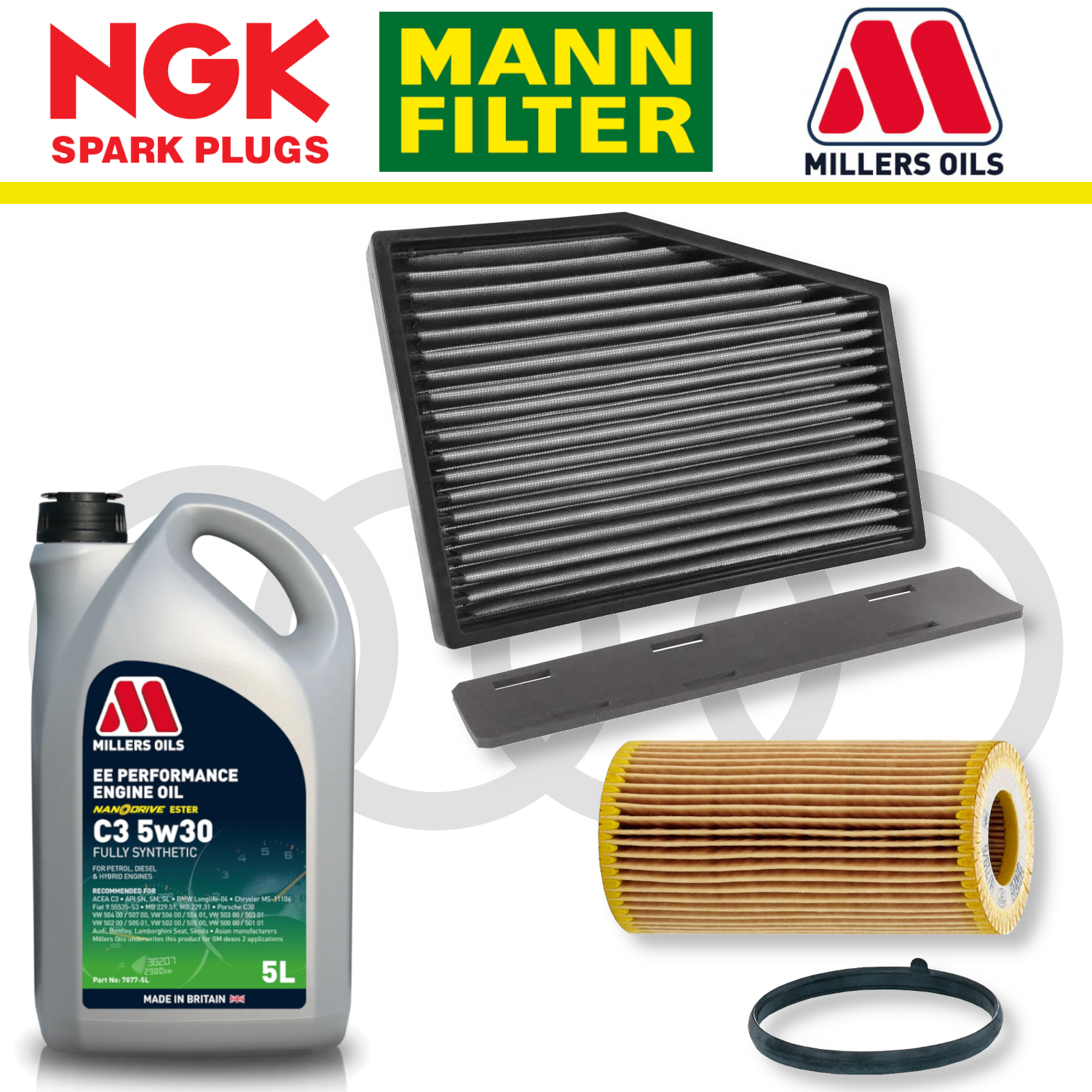 Audi TTS 8J EA113 Home Service Pack - Millers Oil Premium