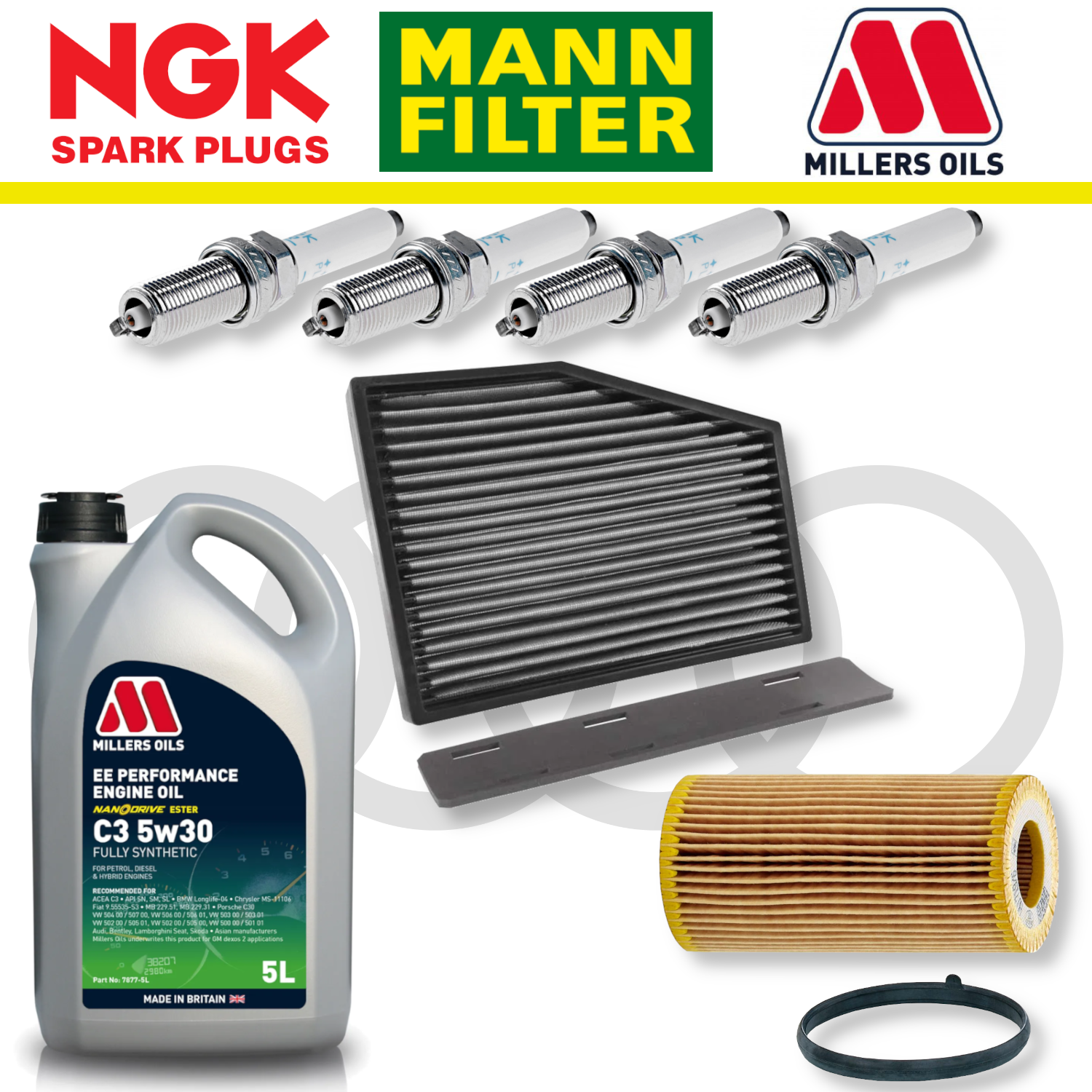 Audi TTS 8J EA113 Home Service Pack - Millers Oil Premium