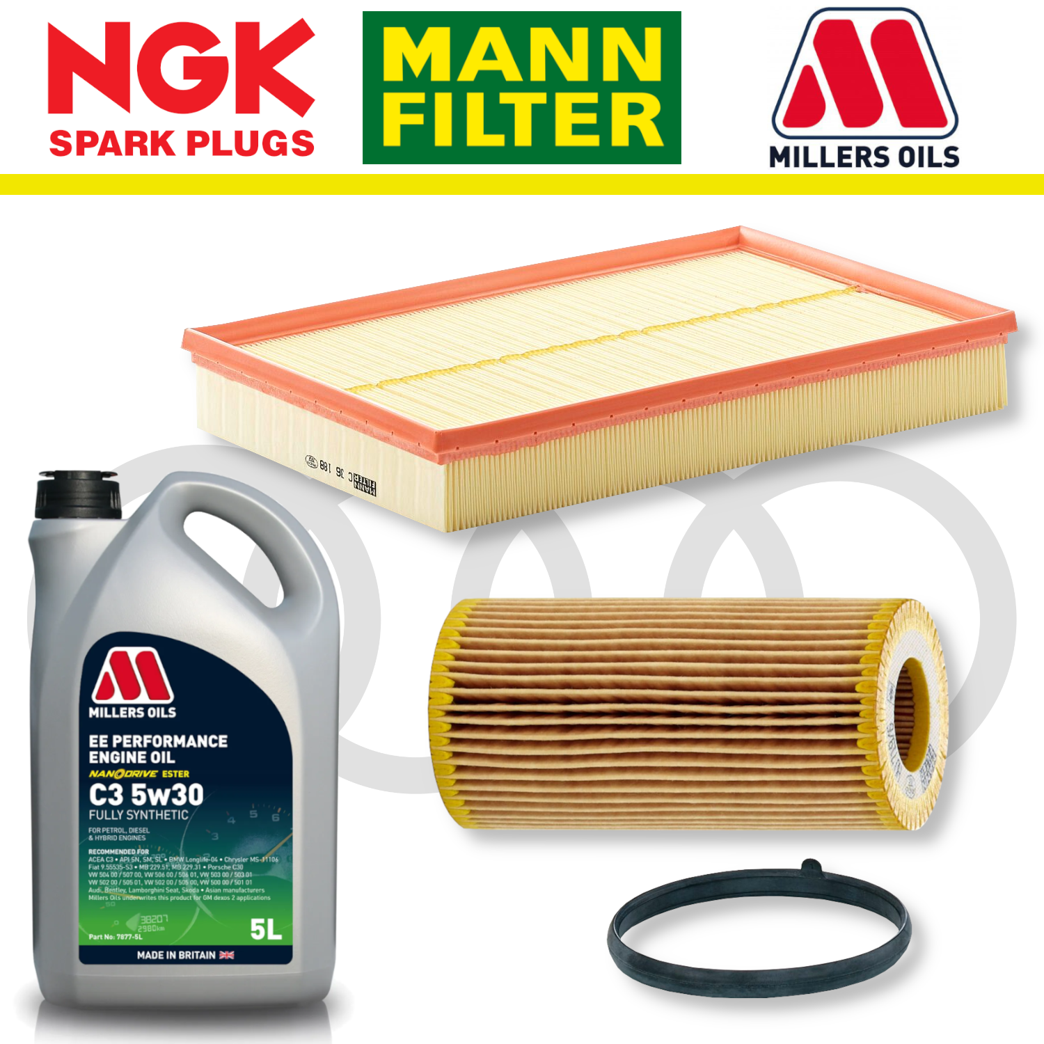 Audi TTS 8J EA113 Home Service Pack - Millers Oil Premium