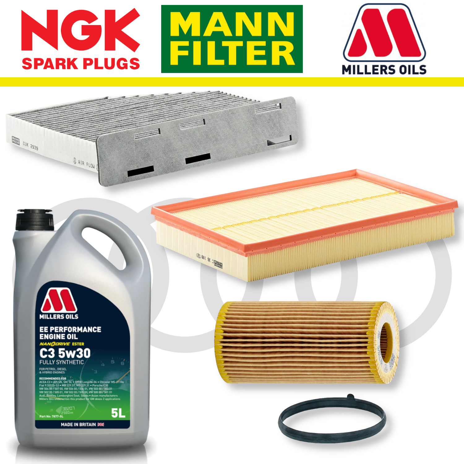 Audi TTS 8J EA113 Home Service Pack - Millers Oil Premium