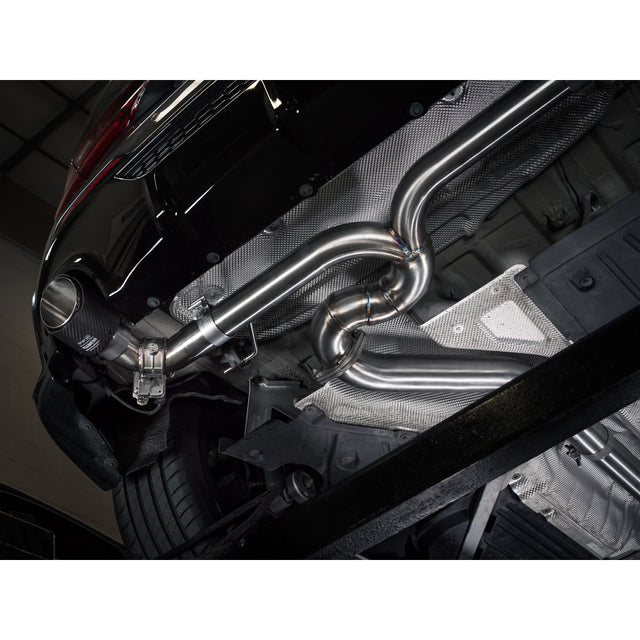 Eliminación de la caja trasera Cobra Sport BMW 128ti (F40) GPF/PPF para carreras traseras con escape de alto rendimiento