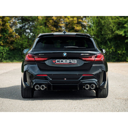 Cobra Sport BMW M135i (F40) Venom Quad Exit M3 Style Race Box Delete Cat Back Performance Exhaust