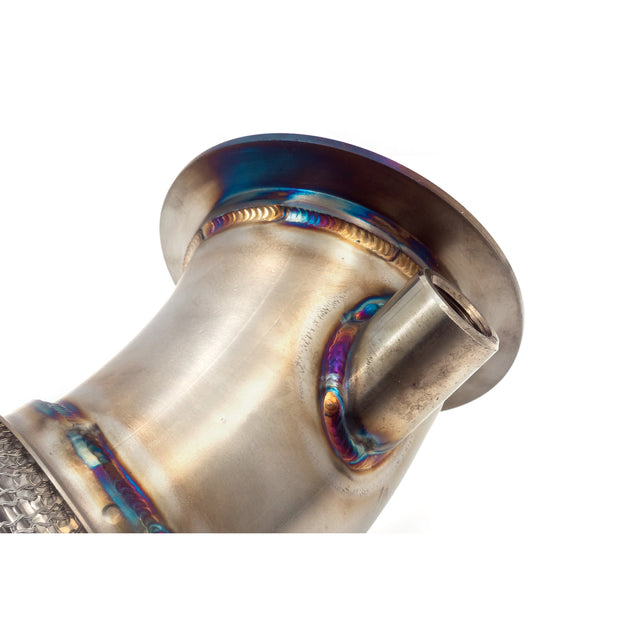 Escape de alto rendimiento con tubo de bajada sin catalizador primario de 3" Cobra Sport para BMW M3, M4 y M2 Competition