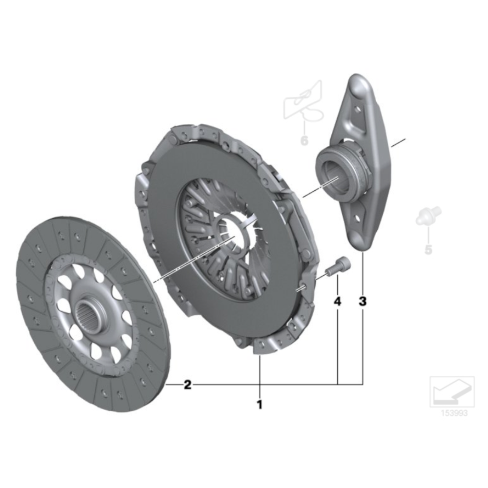 Genuine BMW 550i Clutch Kit - BMW M140i F20/F21 M240i F22/F23