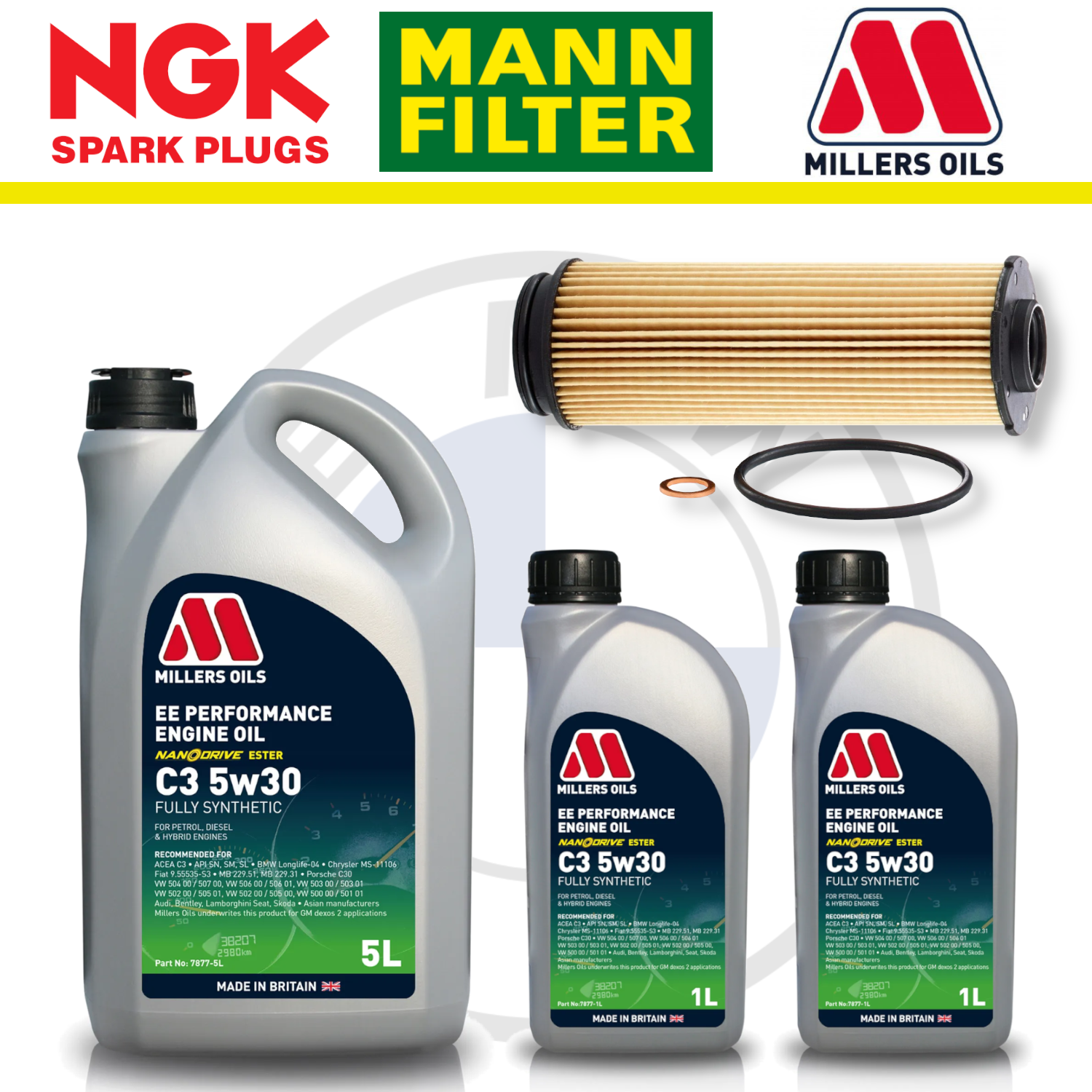 BMW M140i M240i B58 F20 F22 Home Service Pack - Millers Oil Premium