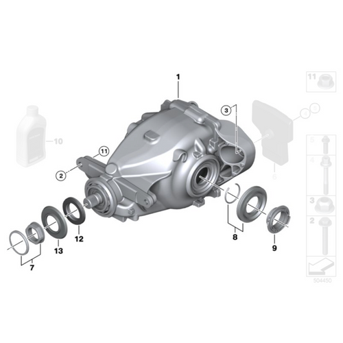 Différentiel à glissement limité BMW M Performance d'origine (LSD) - BMW M140i F20/F21 M240i F22/F23