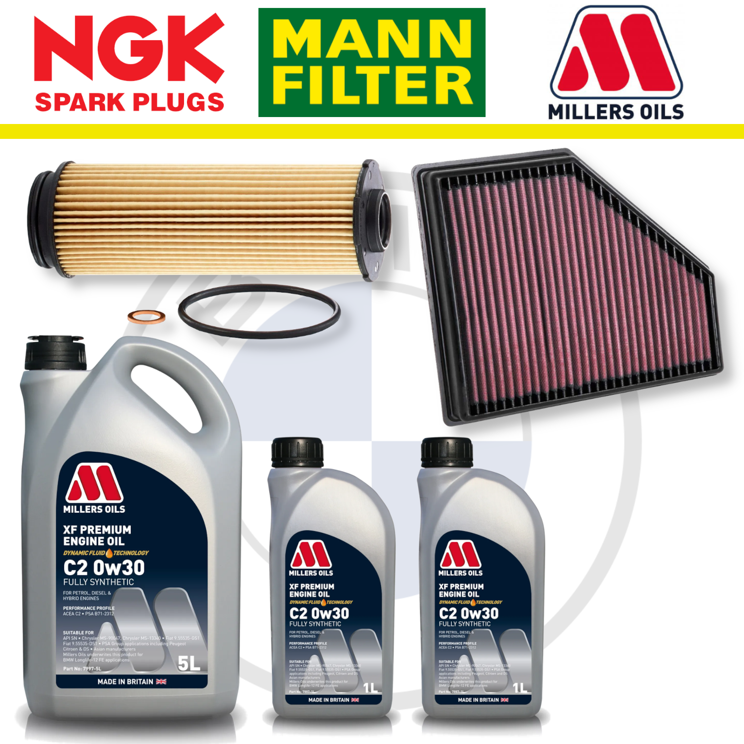 BMW M240i M340i M440i B58 G20 G22 G42 Home Service Pack - Millers Oil Premium