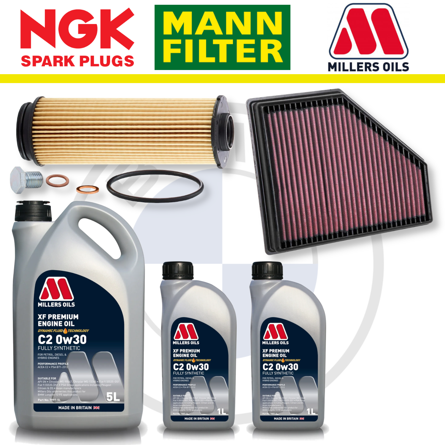 Paquete de servicio a domicilio para BMW Z4 M40i B58 G29 - Millers Oil Premium