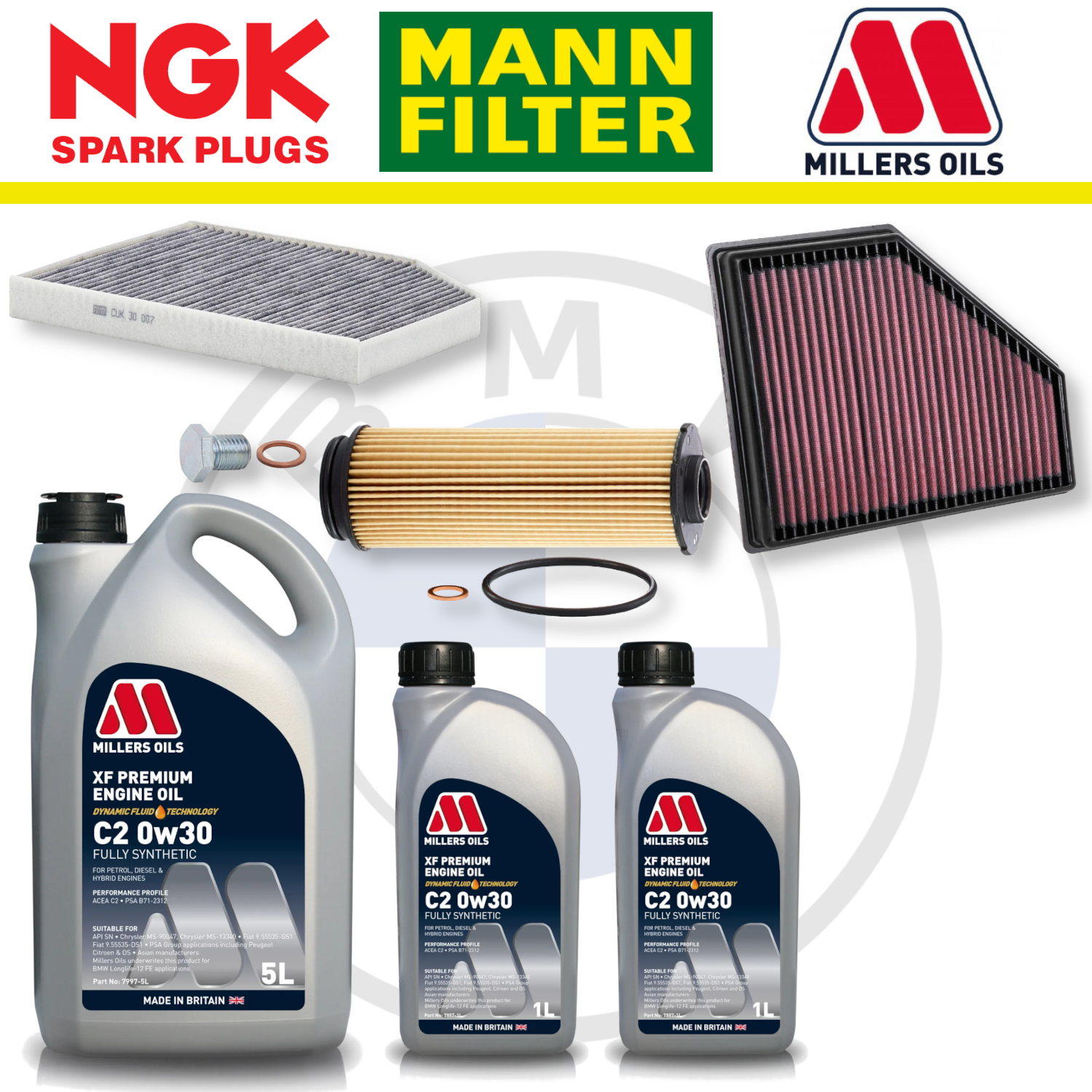 Paquete de servicio a domicilio para BMW Z4 M40i B58 G29 - Millers Oil Premium