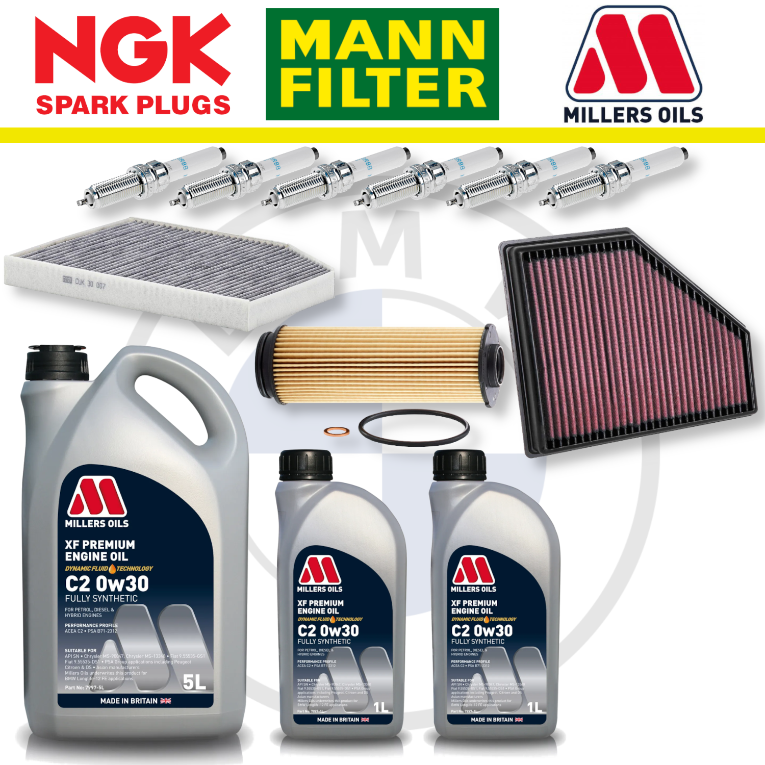 BMW M240i M340i M440i B58 G20 G22 G42 Home Service Pack - Millers Oil Premium