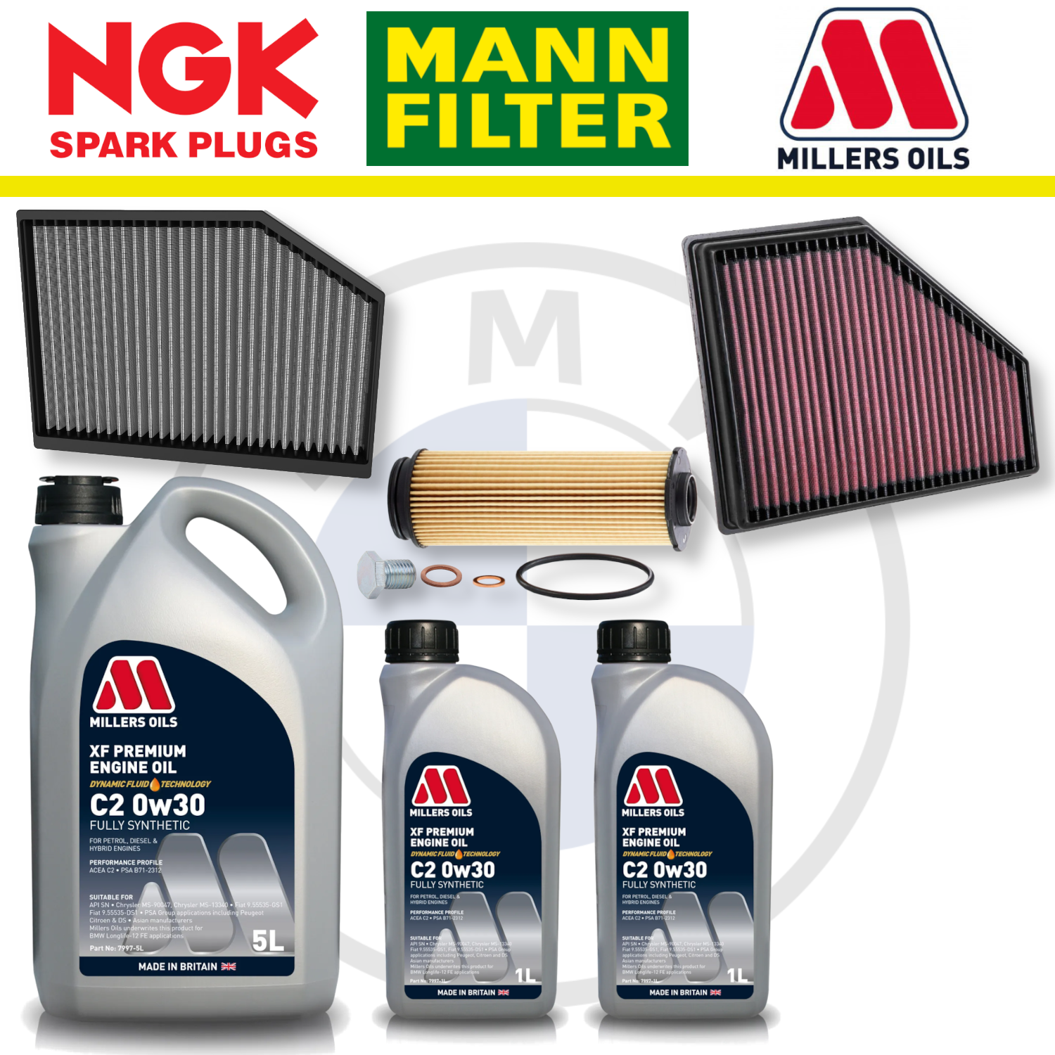 Paquete de servicio a domicilio para BMW Z4 M40i B58 G29 - Millers Oil Premium