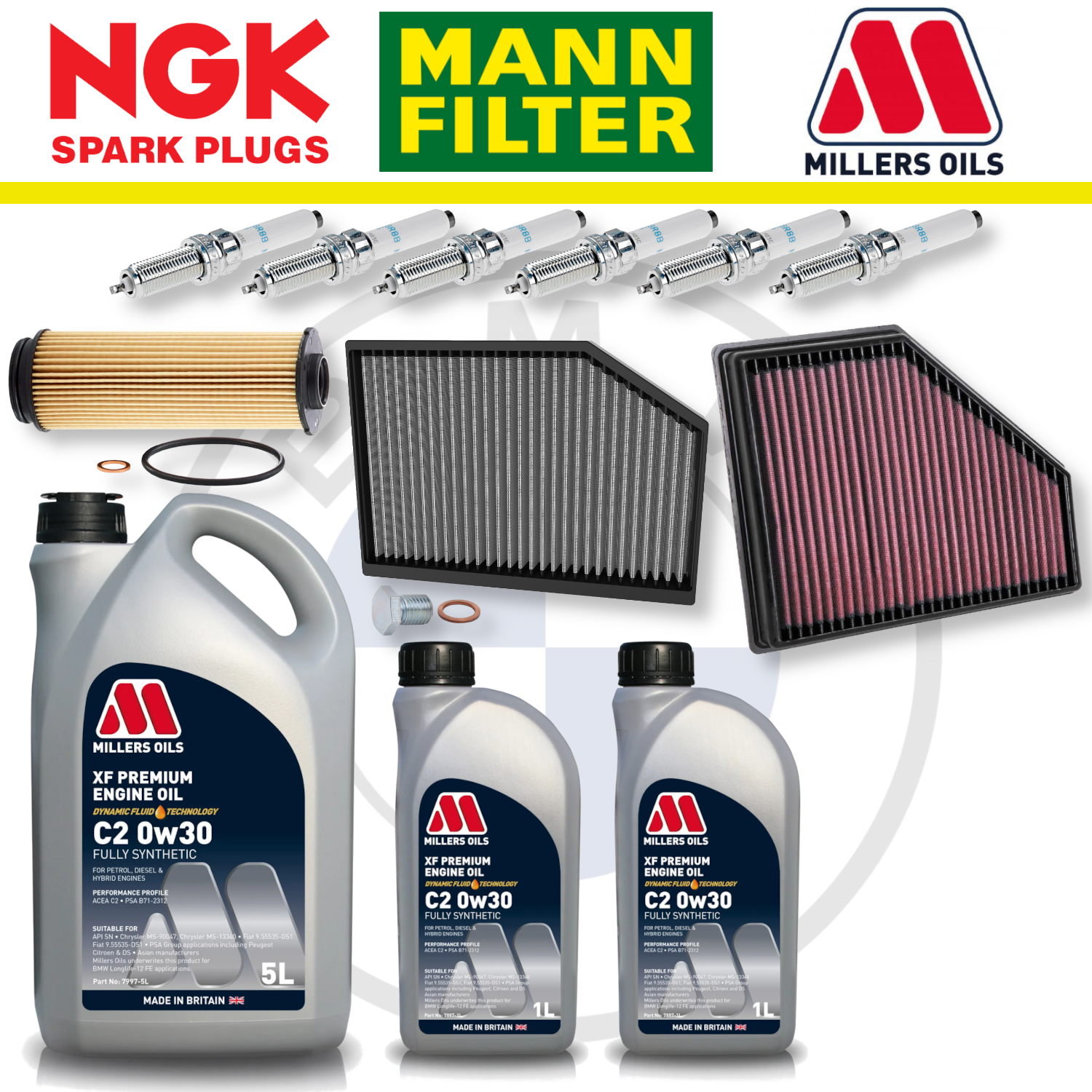 Paquete de servicio a domicilio para BMW Z4 M40i B58 G29 - Millers Oil Premium