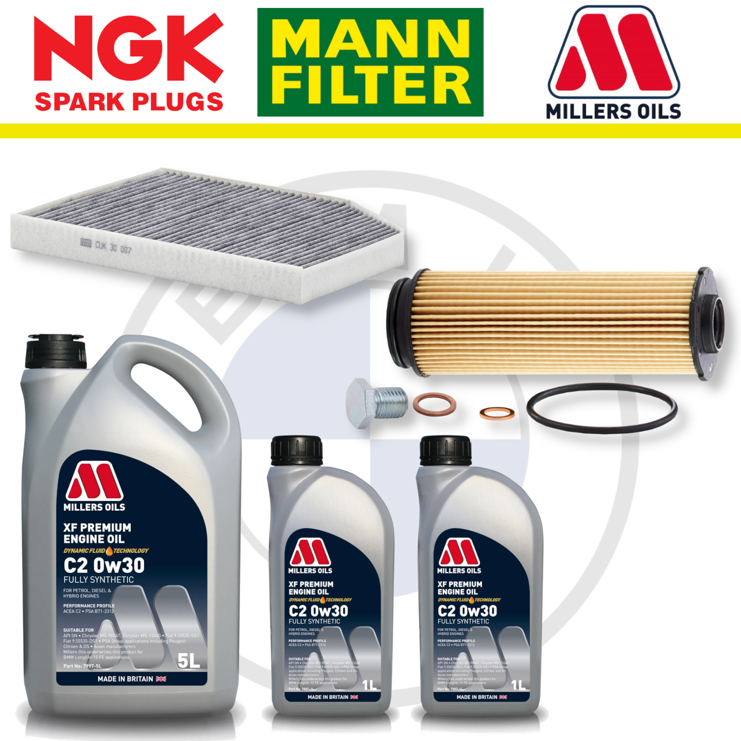 Paquete de servicio a domicilio para BMW Z4 M40i B58 G29 - Millers Oil Premium