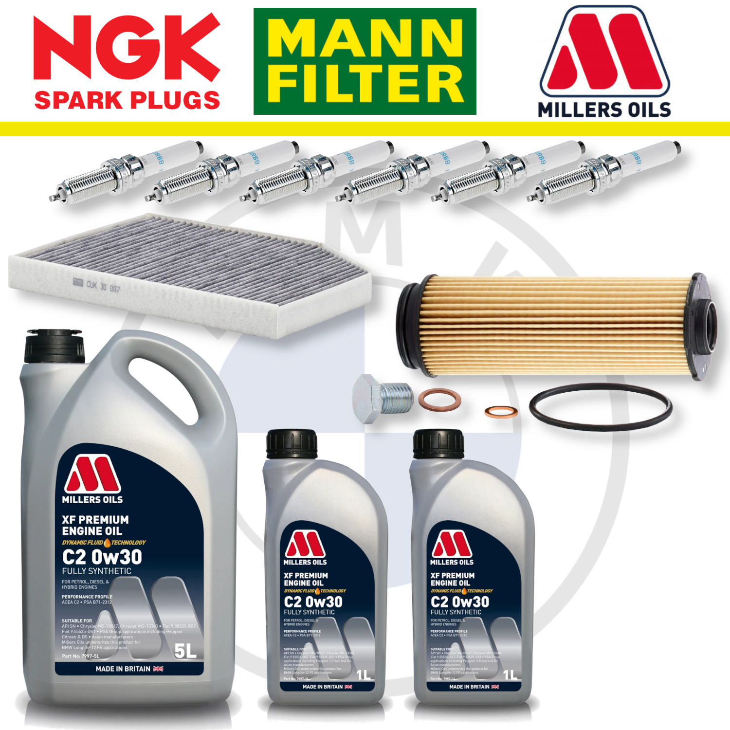 Paquete de servicio a domicilio para BMW Z4 M40i B58 G29 - Millers Oil Premium