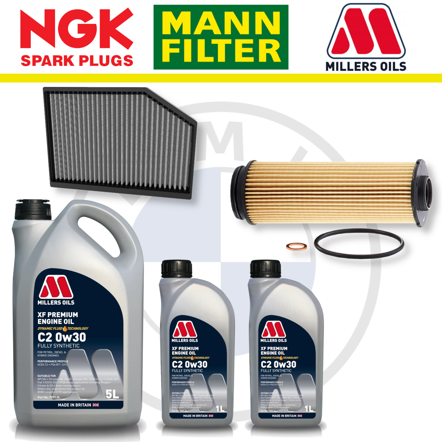 BMW M240i M340i M440i B58 G20 G22 G42 Home Service Pack - Millers Oil Premium