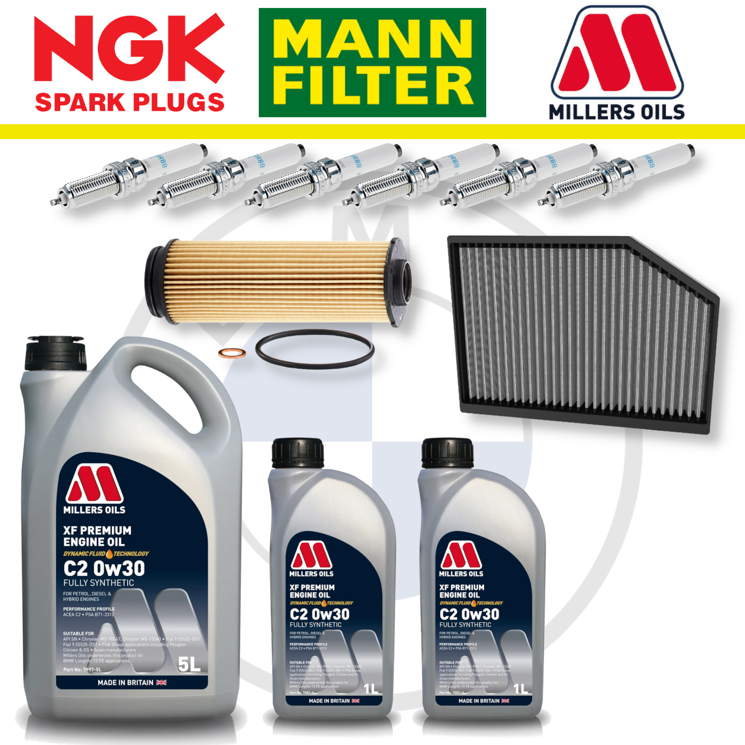 BMW M240i M340i M440i B58 G20 G22 G42 Home Service Pack - Millers Oil Premium