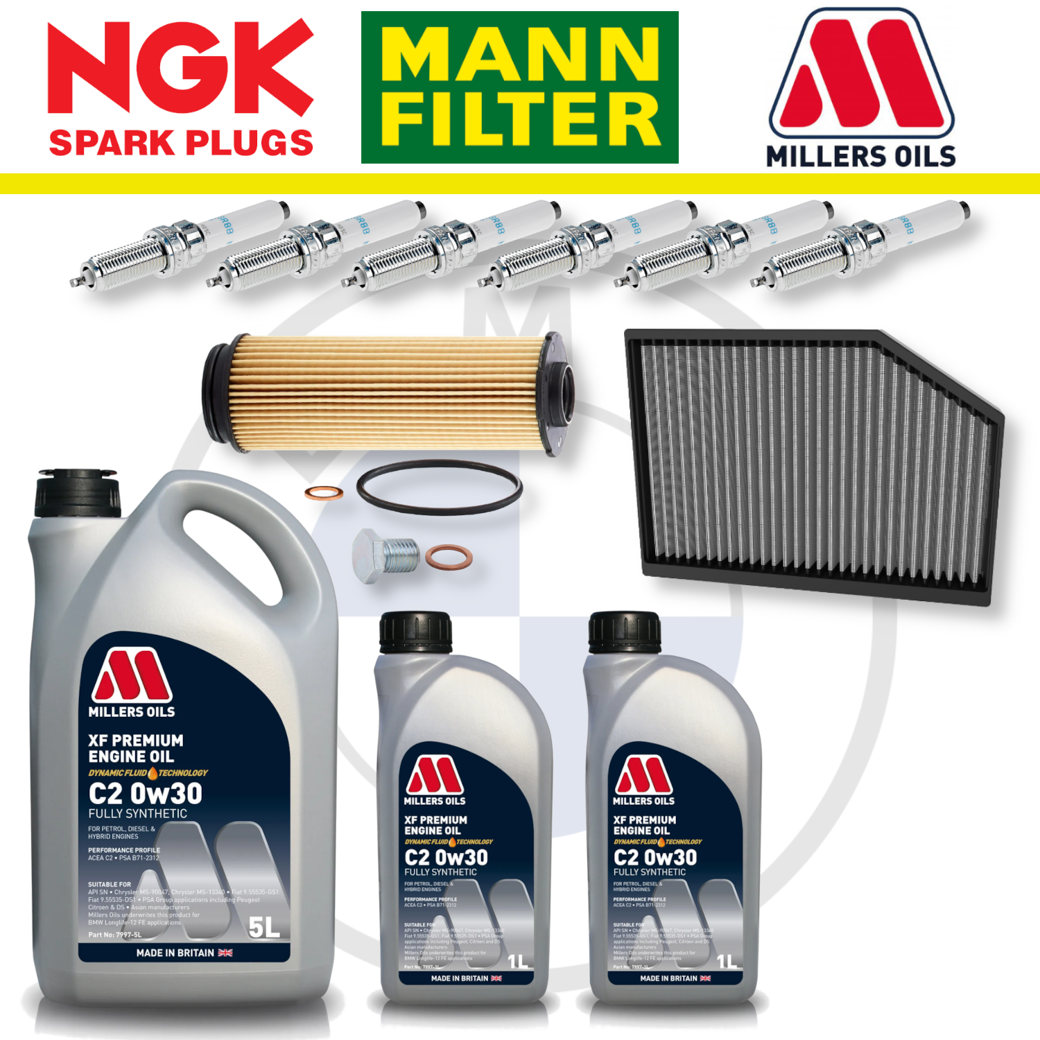 Paquete de servicio a domicilio para BMW Z4 M40i B58 G29 - Millers Oil Premium