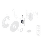 Pastillas de freno delanteras originales BMW - BMW M3 F80 M4 F82/F83