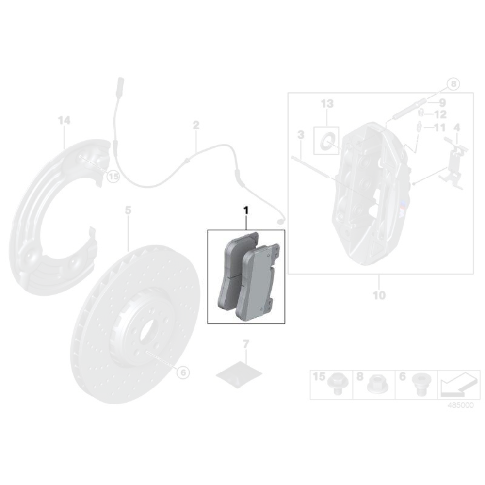 Genuine BMW Front Brake Pads - BMW M2 G87 M3 G80/G81 M4 G82/G83