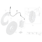 Capteur d'usure des plaquettes de frein avant BMW d'origine - BMW M2 G87 M3 G80/G81 M4 G82/G83