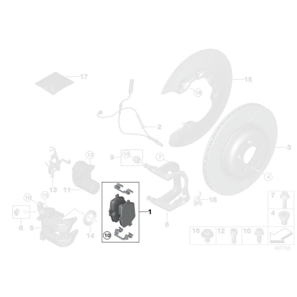 Genuine BMW Rear Brake Pads - BMW Z4 M40i G29