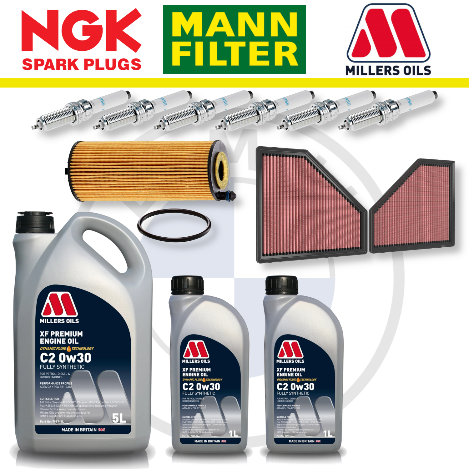 BMW M2 M3 M4 S58 G87 G80 G82 Home Service Pack - Millers Oil Premium