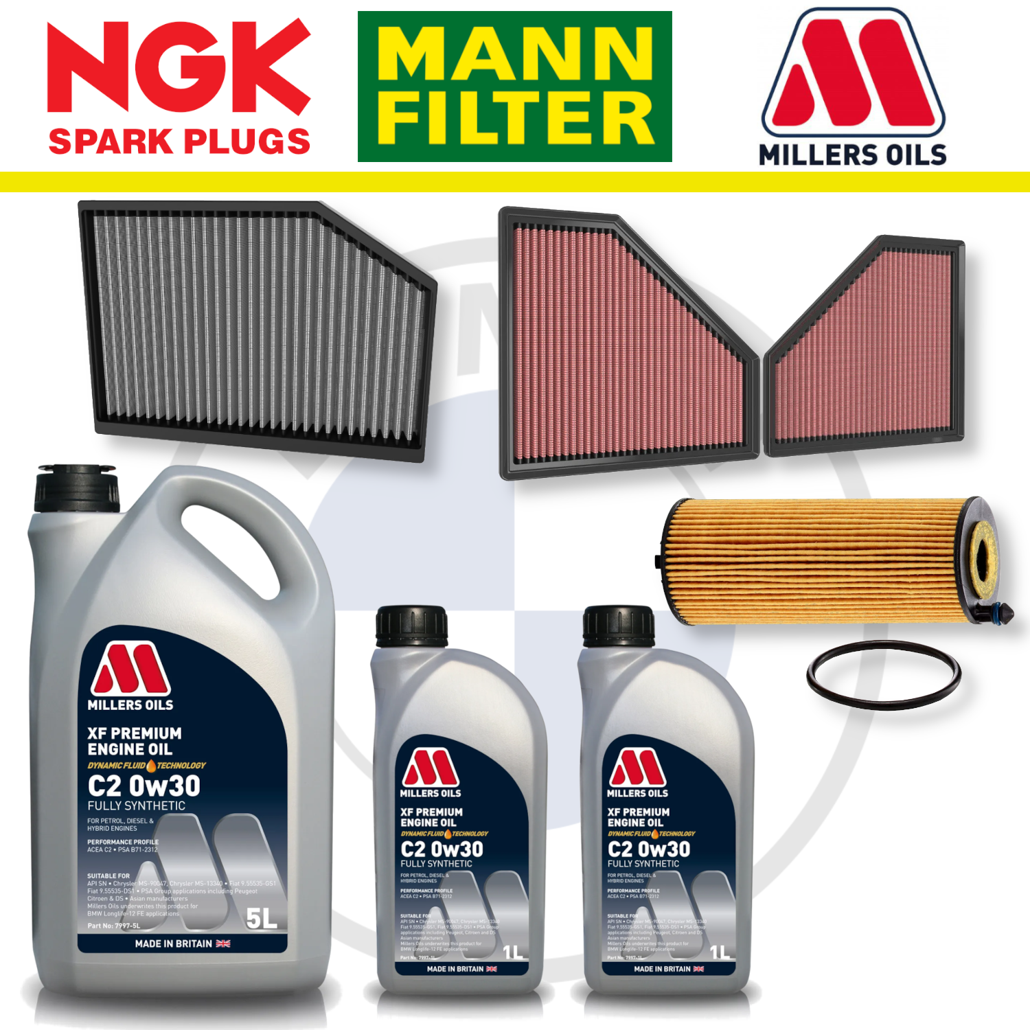 BMW M2 M3 M4 S58 G87 G80 G82 Home Service Pack - Millers Oil Premium