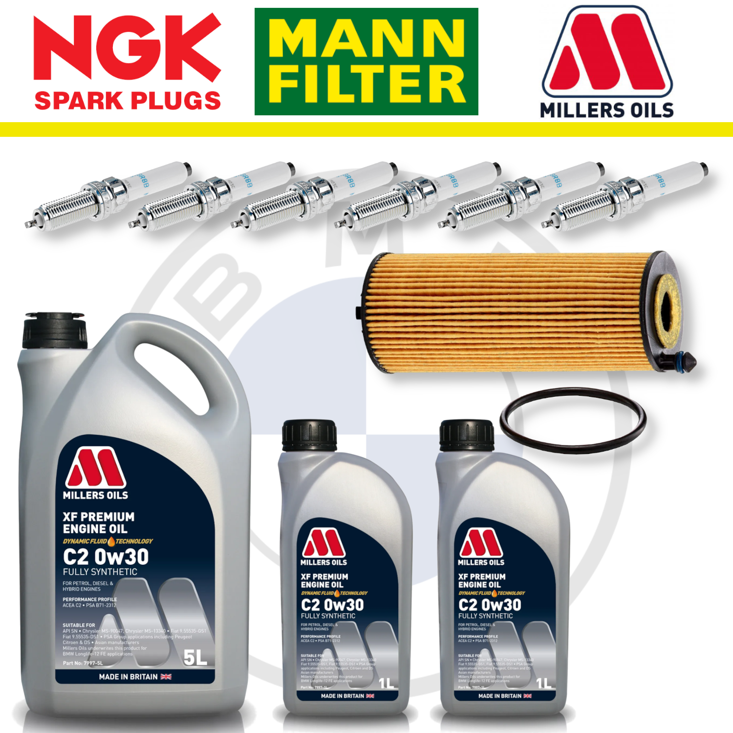 BMW M2 M3 M4 S58 G87 G80 G82 Home Service Pack - Millers Oil Premium