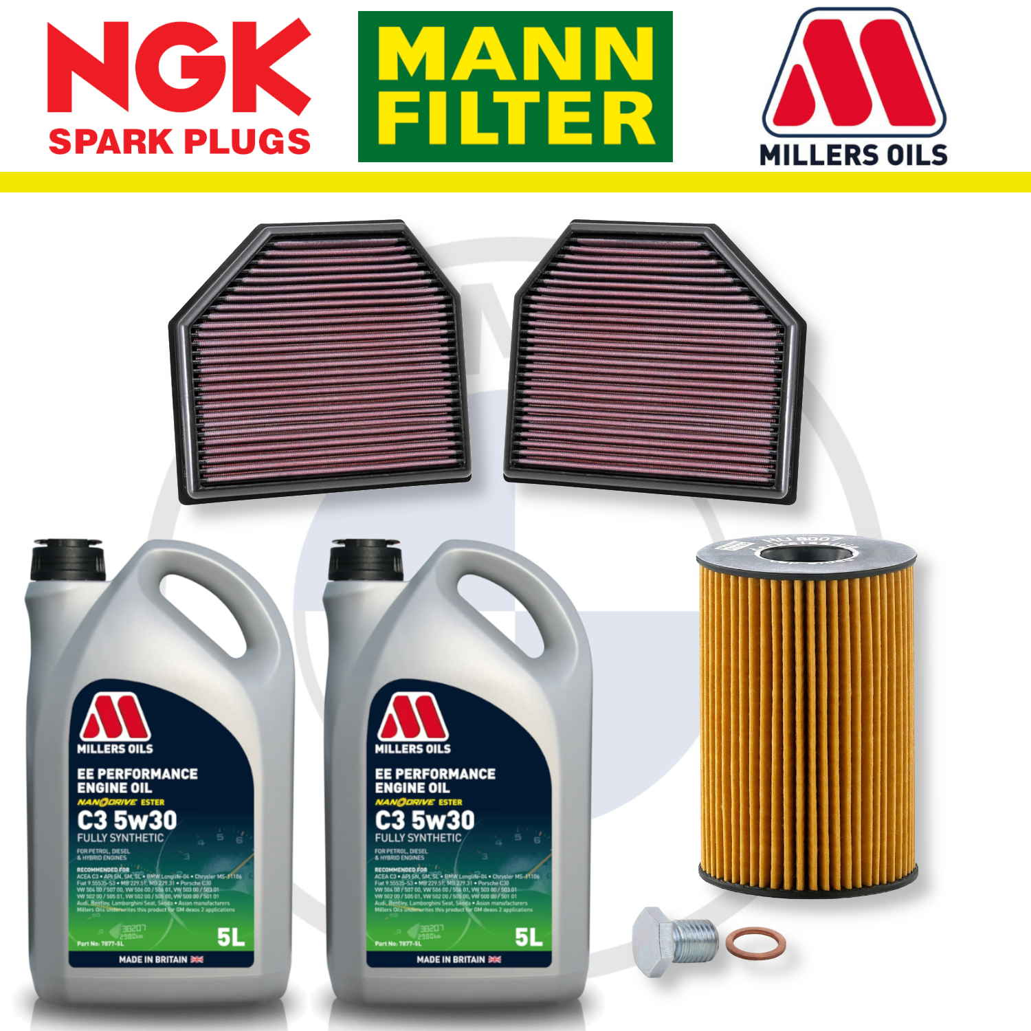 BMW M5 M6 S63 F10 F12 Home Service Pack - Millers Oil Premium
