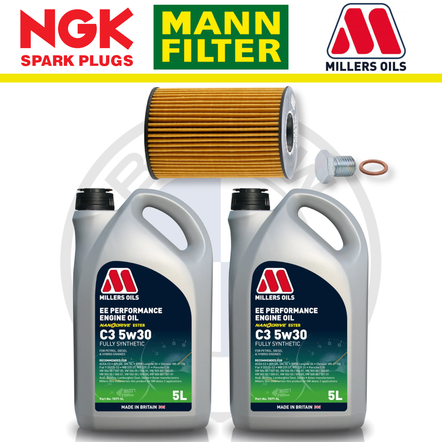 BMW M5 M6 S63 F10 F12 Home Service Pack - Millers Oil Premium