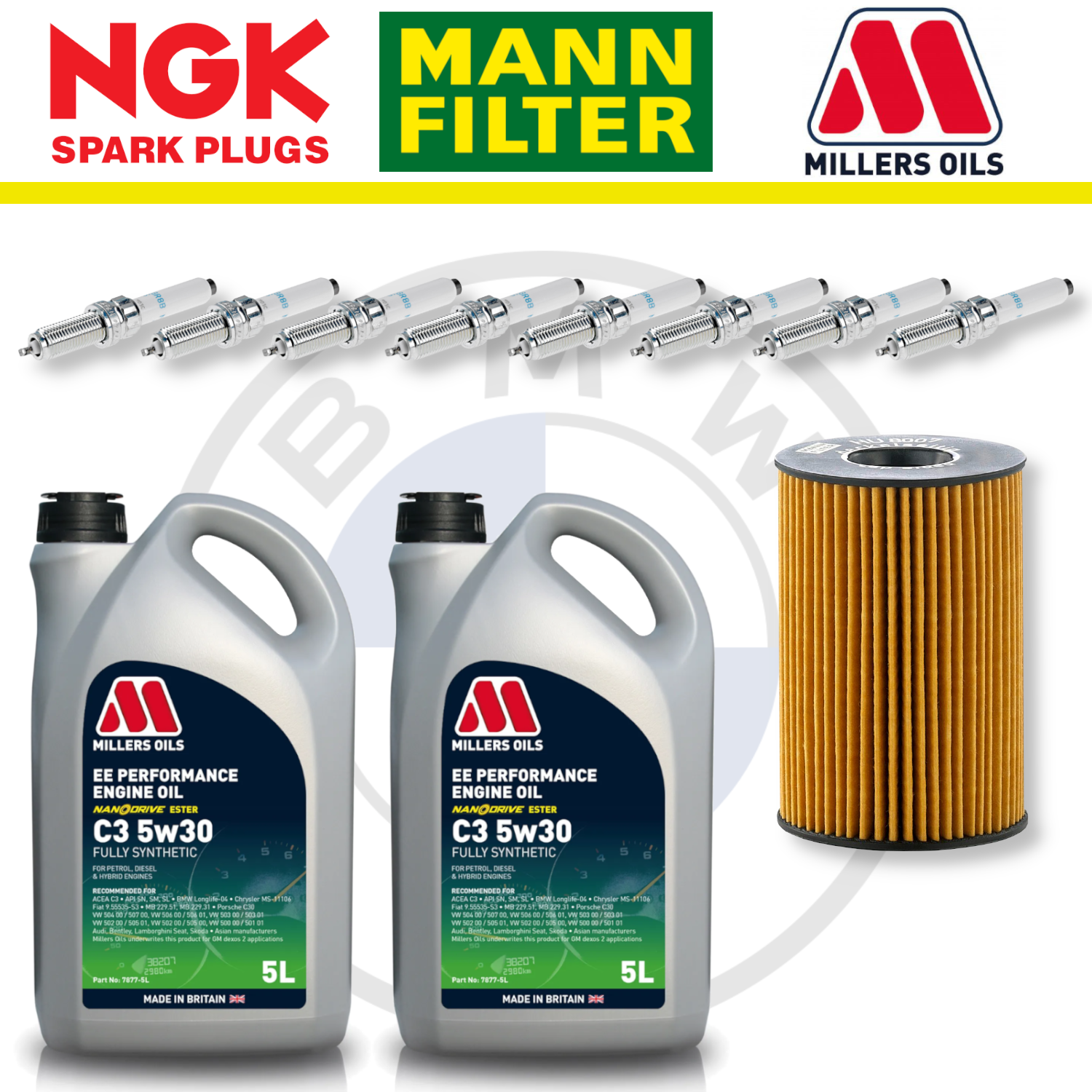 BMW M5 M6 S63 F10 F12 Home Service Pack - Millers Oil Premium