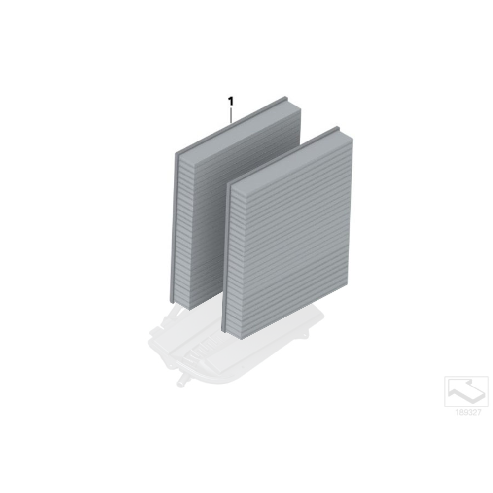 Filtre d'habitacle BMW d'origine - BMW S63 M5 F10 M6 F12/F13