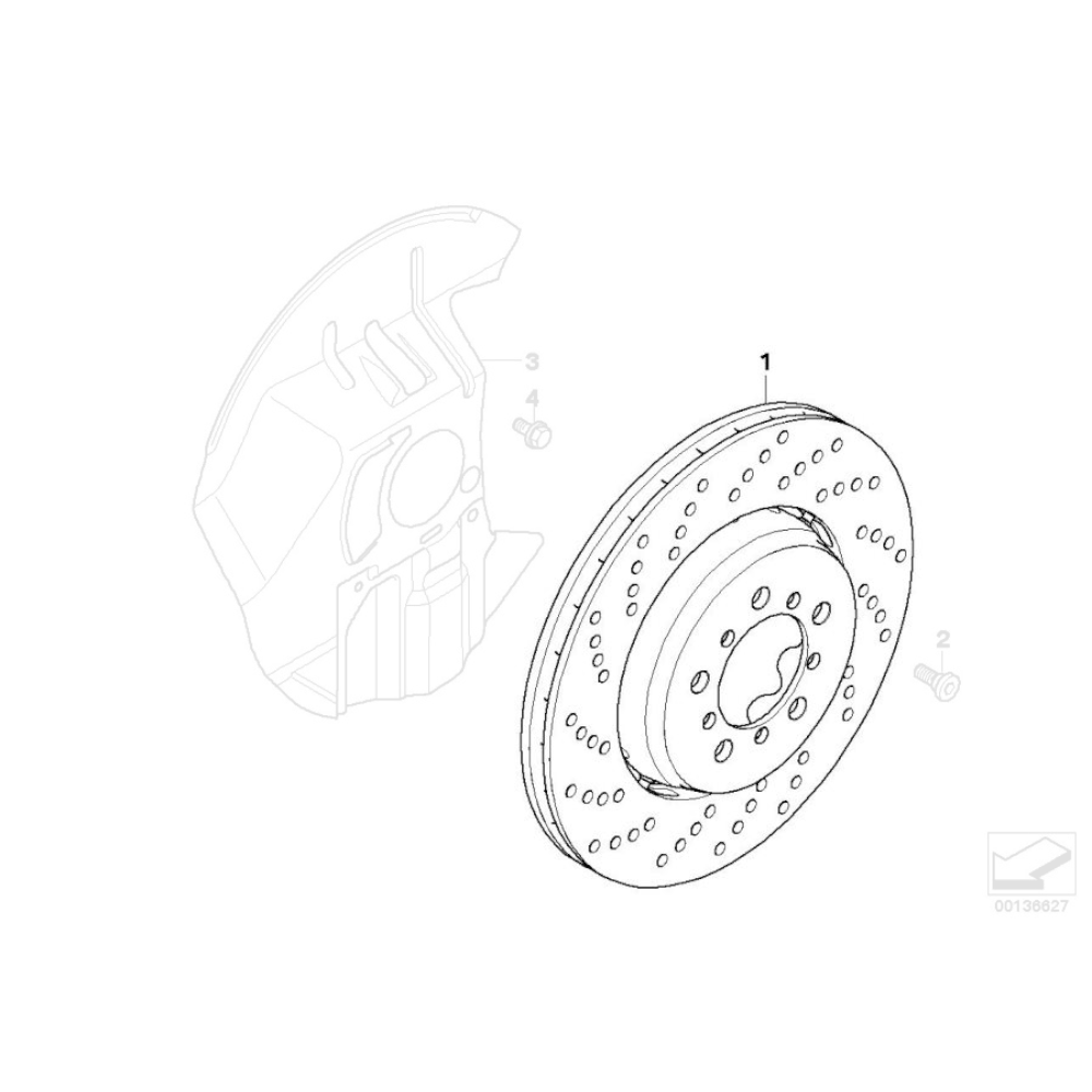 Discos de freno delanteros originales BMW de 2 piezas - BMW M5 F10 M6 F12/F13