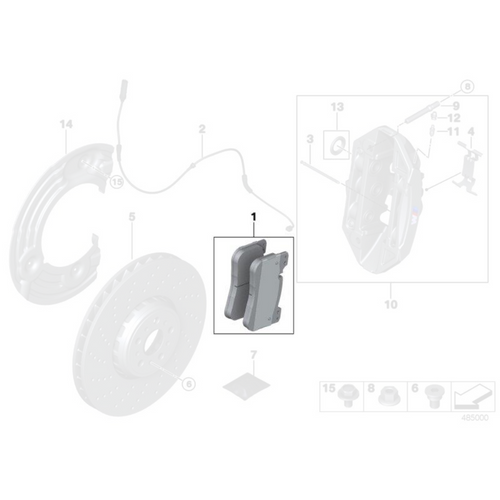 Plaquettes de frein avant BMW d'origine - BMW M5 F90 M8 F91/F92/F93