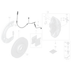 Capteur d'usure des plaquettes de frein avant d'origine BMW – BMW X3M F97 X4M F98