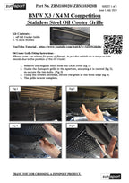 Zunsport BMW X3 / X4 M Competition - Rejilla del enfriador de aceite