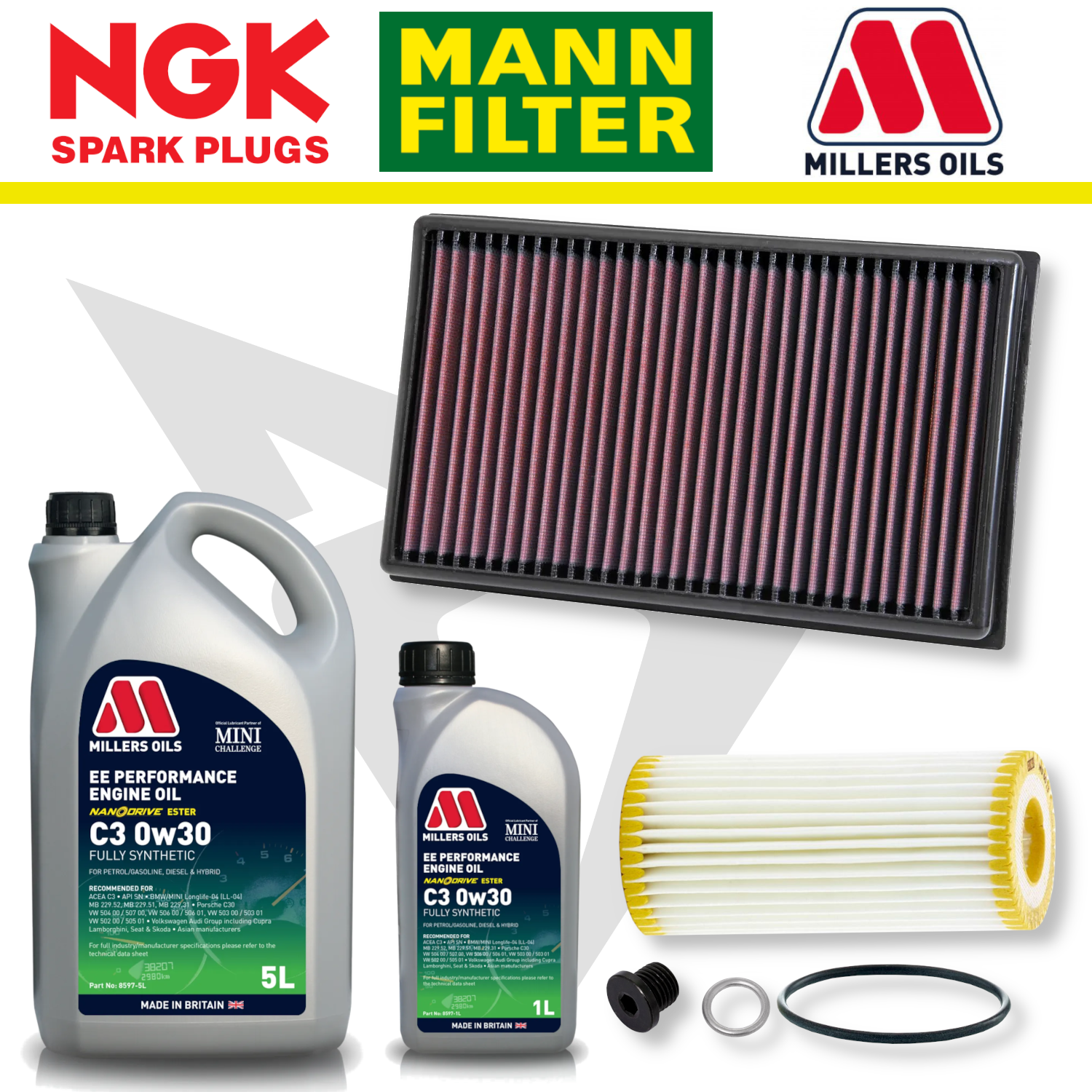 Cupra Leon Mk4 EA888 Gen 4 Home Service Pack - Millers Oil Premium