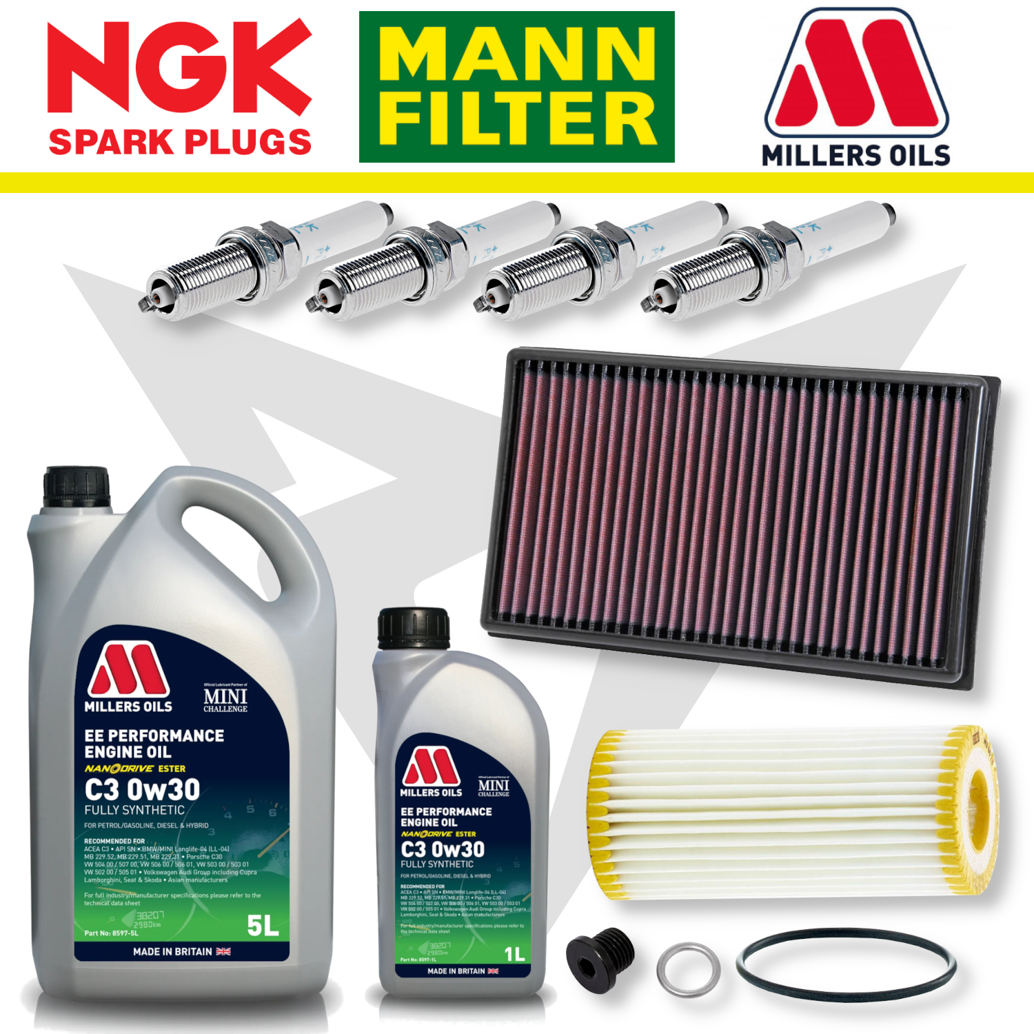Cupra Leon Mk4 EA888 Gen 4 Home Service Pack - Millers Oil Premium
