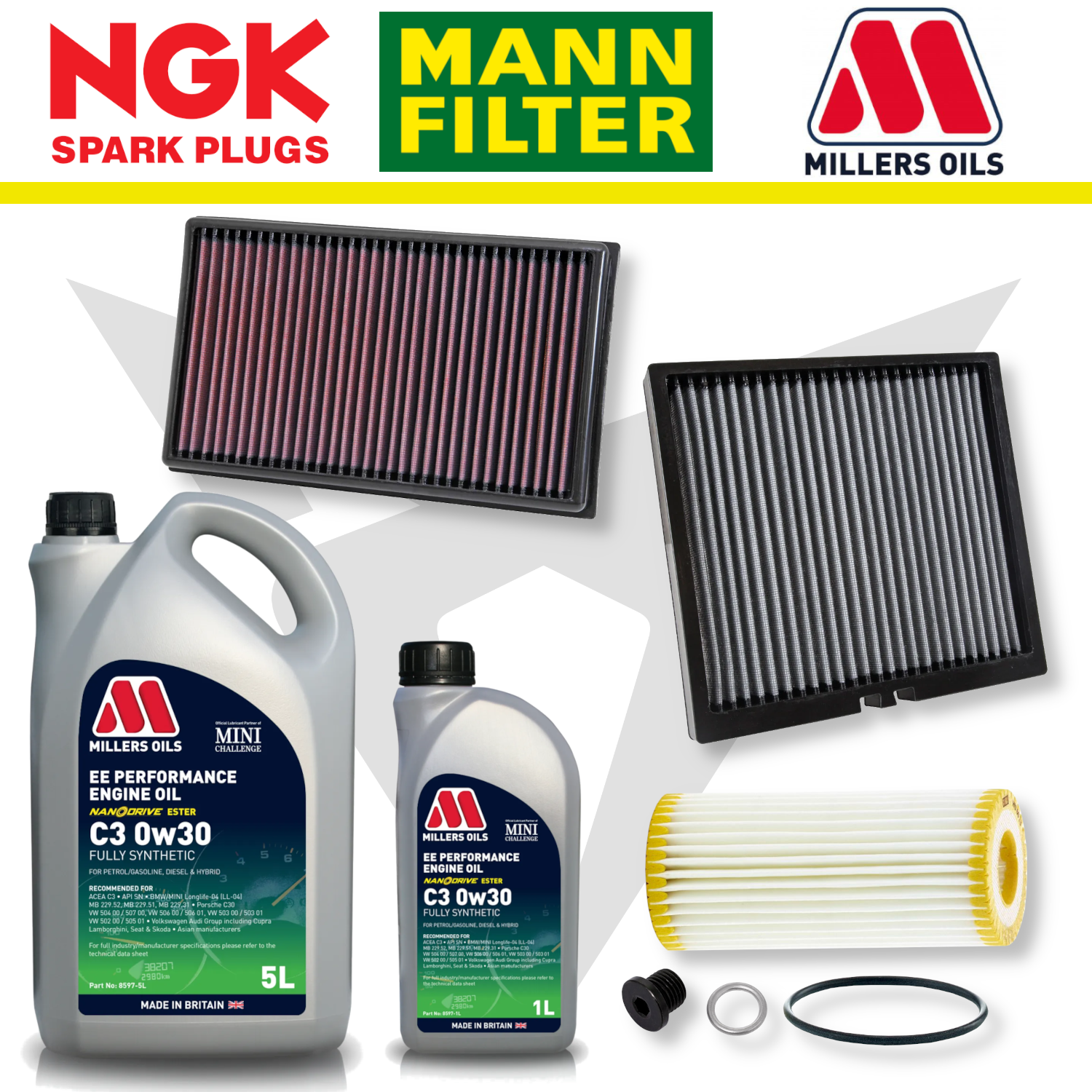 Cupra Leon Mk4 EA888 Gen 4 Home Service Pack - Millers Oil Premium