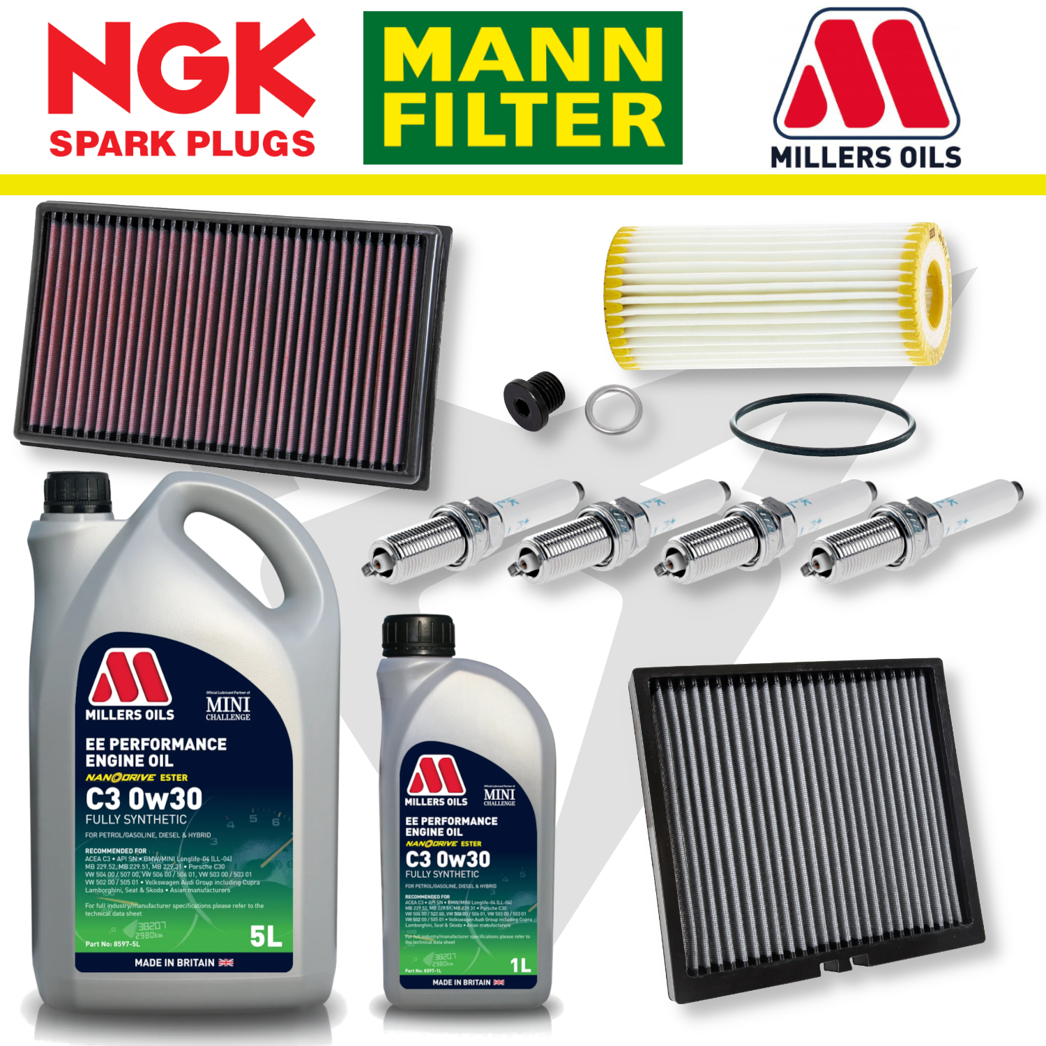 Cupra Leon Mk4 EA888 Gen 4 Home Service Pack - Millers Oil Premium