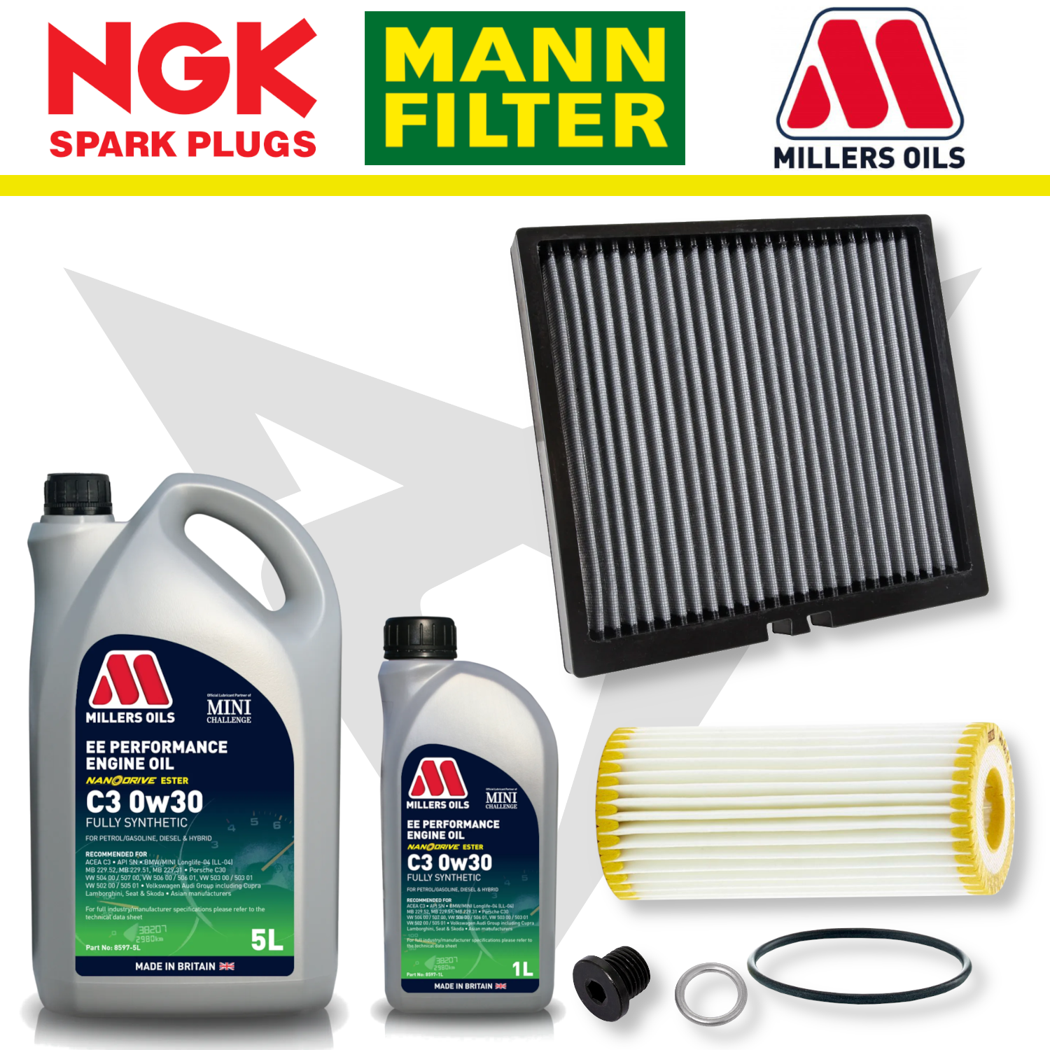 Cupra Leon Mk4 EA888 Gen 4 Home Service Pack - Millers Oil Premium