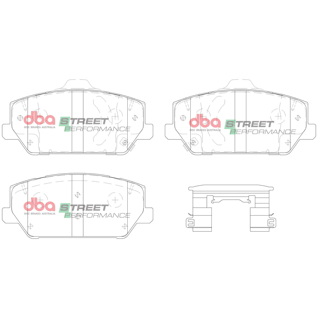 Pastillas de freno delanteras DBA Street Performance - Hyundai i30N