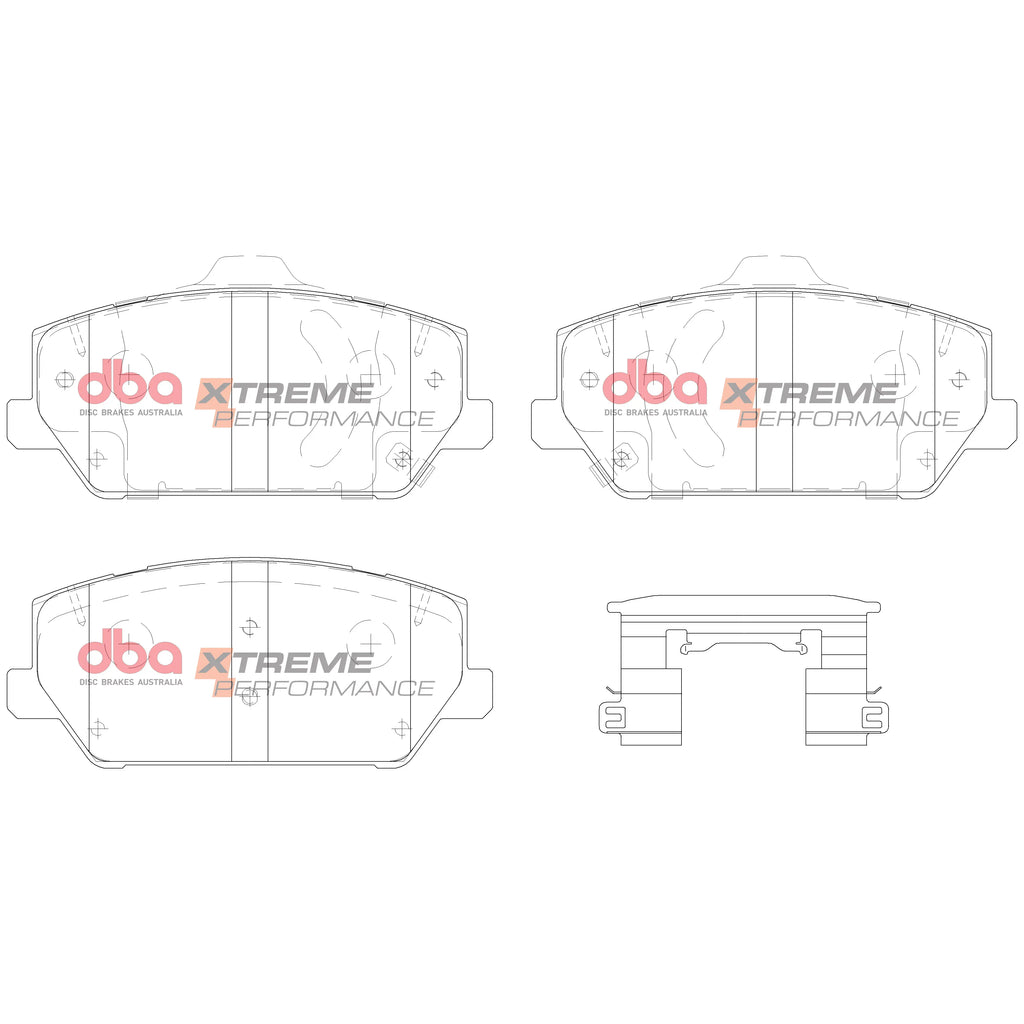 DBA Xtreme Performance Front Brake Pads - Hyundai Elantra + Kona N